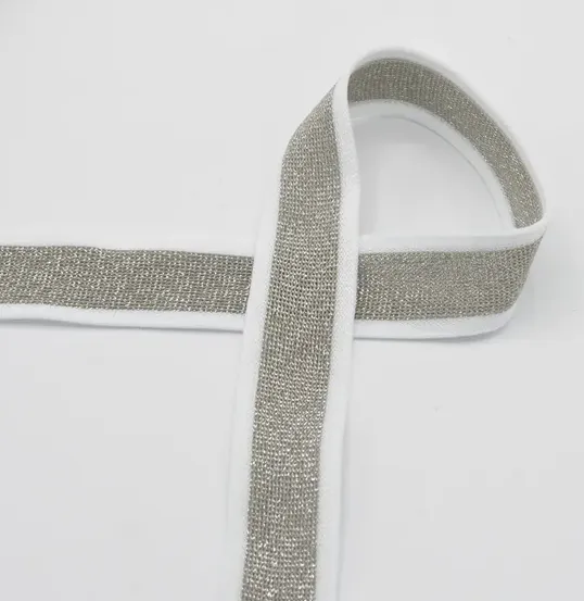 Galonband wit & zilver - 30 mm